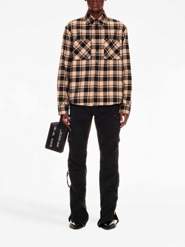 OFF-WHITE: トラウザーショーツ online - ショートパンツ - 黒