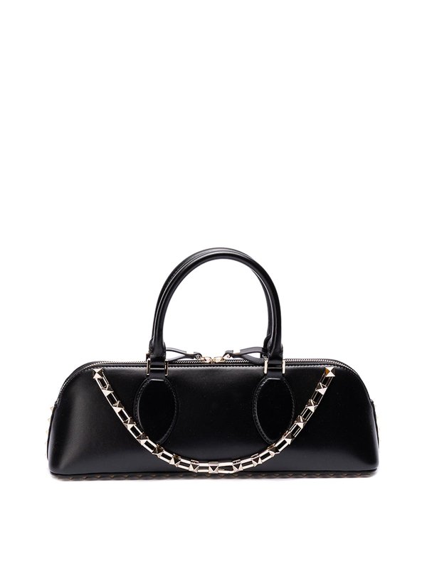 VALENTINO GARAVANI: cross body bags - `rockstud e/w` leather duffle bag