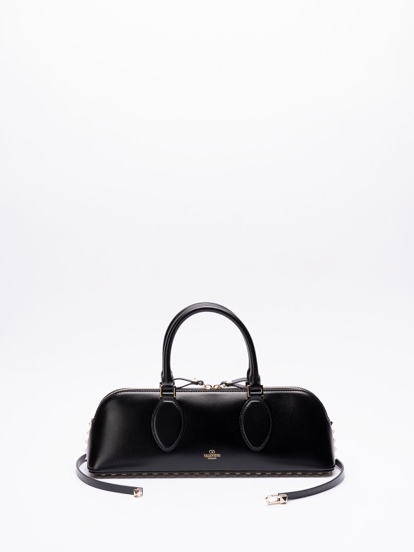 VALENTINO GARAVANI: cross body bags online - `rockstud e/w` leather duffle bag