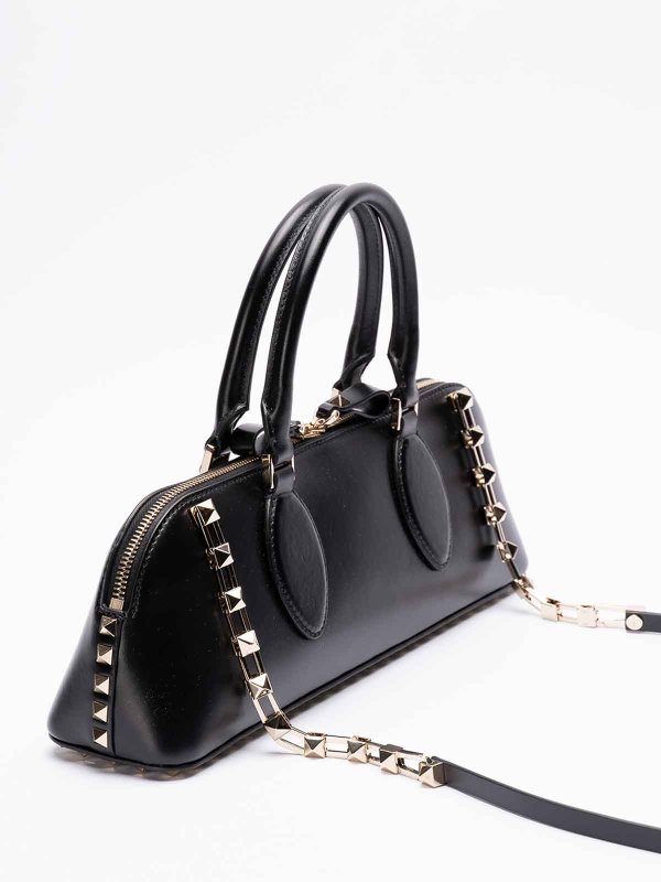 The Best Shops VALENTINO GARAVANI: cross body bags - `rockstud e/w` leather duffle bag