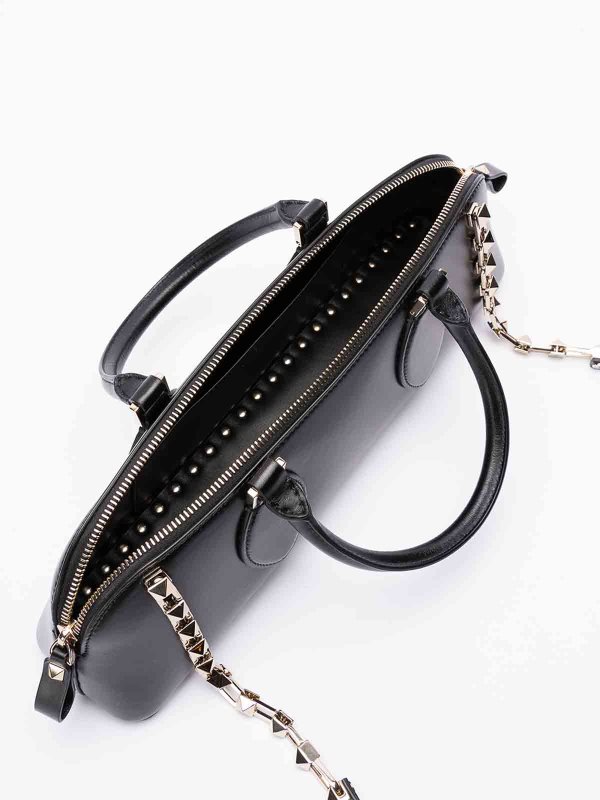 The Best Shops VALENTINO GARAVANI: `rockstud e/w` leather duffle bag