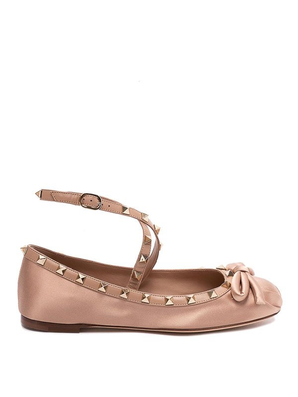 VALENTINO GARAVANI: flat shoes - `rockstud` ballerinas