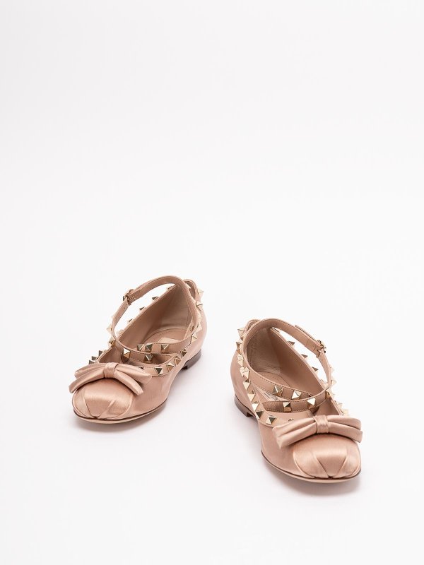 VALENTINO GARAVANI: flat shoes online - `rockstud` ballerinas