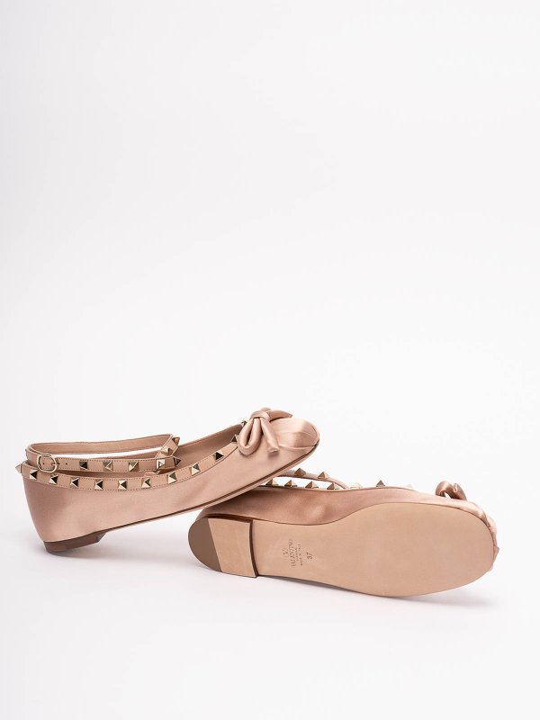 `rockstud` ballerinas shop online: VALENTINO GARAVANI
