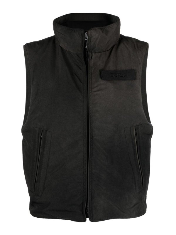 032C: padded jackets - Logo down vest
