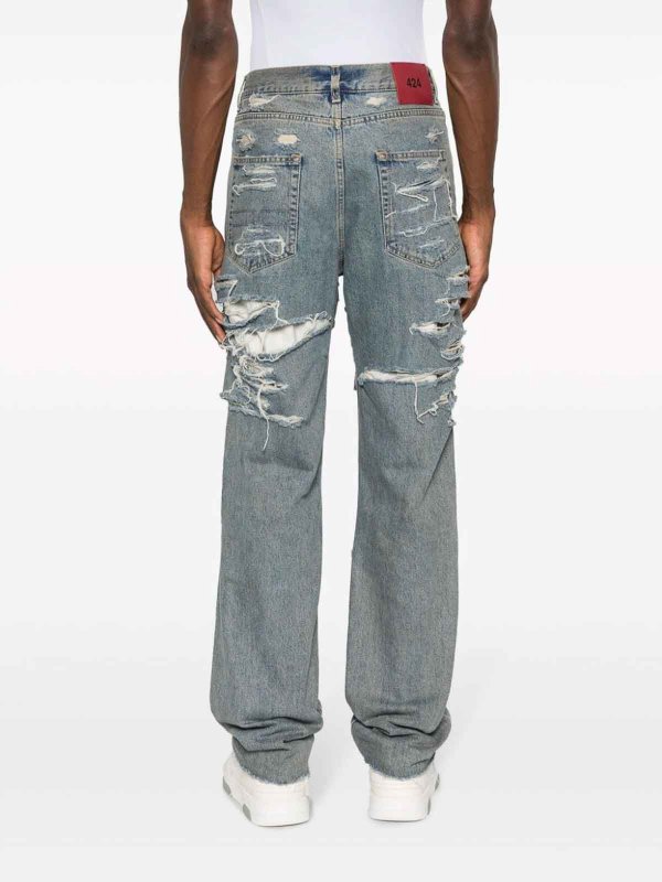 424: bootcut jeans online - Ripped denim jeans