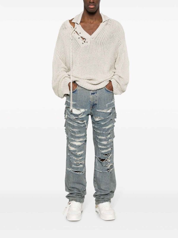 The Best Shops 424: bootcut jeans - Ripped denim jeans