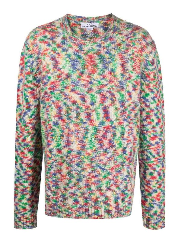 A.P.C.: Suéteres con cuello pico - Suéter Cuello Redondo - Multicolor