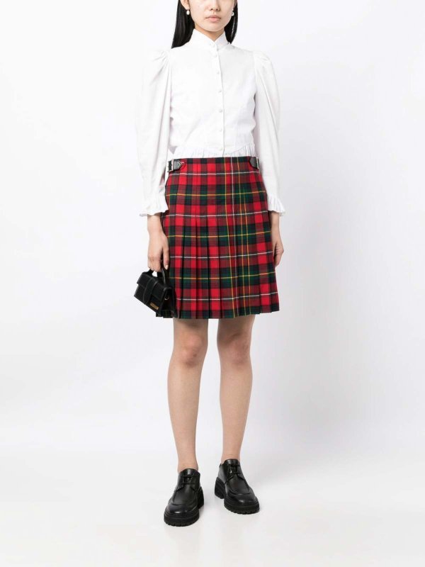 COMME DES GARCONS buy online Checked wool mini skirt