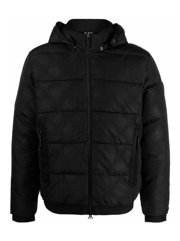 EA7 Emporio Armani: casual jackets - Hooded down jacket