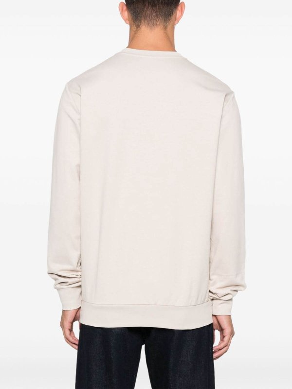 EA7 Emporio Armani: Pull col rond online - Pull Col Rond - Argent