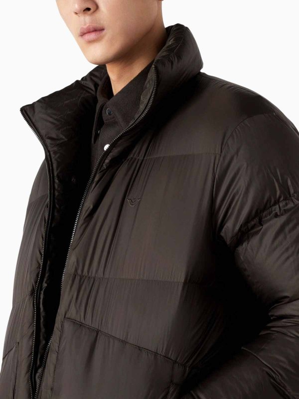 EMPORIO ARMANI: casual jackets online - Allover logo down jacket