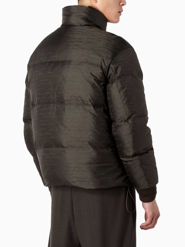 The Best Shops EMPORIO ARMANI: casual jackets - Allover logo down jacket