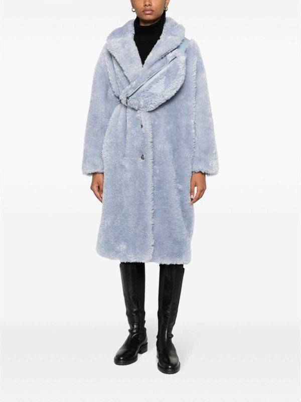 Kurzer Mantel - Blau shop online: EMPORIO ARMANI