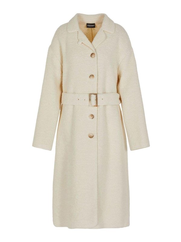 EMPORIO ARMANI: Kurze Mäntel - Kurzer Mantel - Weiß