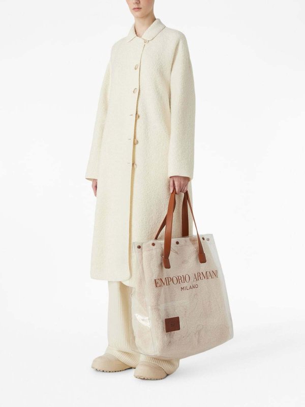 Kurzer Mantel - Weiß shop online: EMPORIO ARMANI