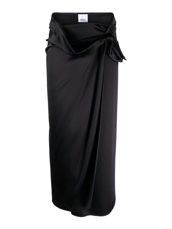 Erika Cavallini: ニーレングススカート＆ミディ丈 - 膝丈/ミディスカート - 黒