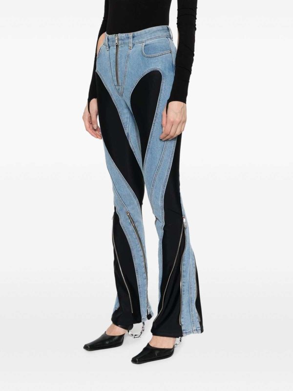 MUGLER buy online ブーツカットジーンズ - ブルー