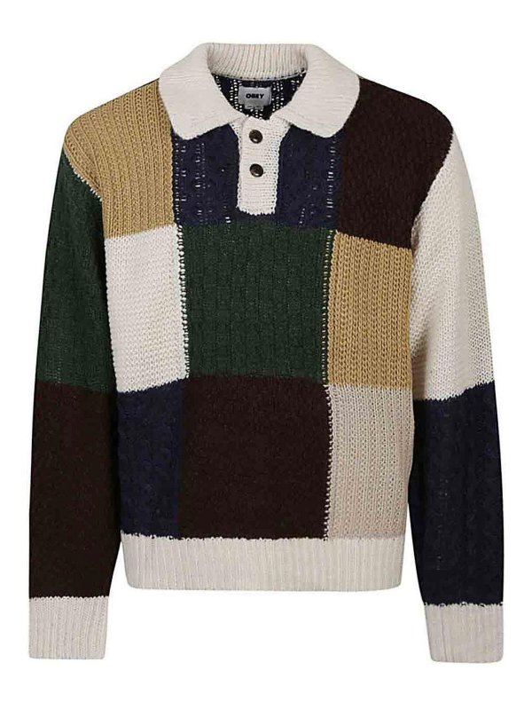 OBEY: shirts - Oliver patchwork sweater