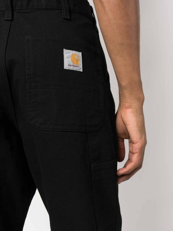 Single knee organic cotton trousers shop online: CARHARTT