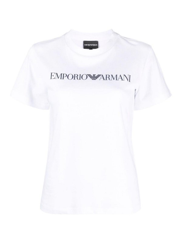 EMPORIO ARMANI: T-shirts - T-Shirt - Weiß