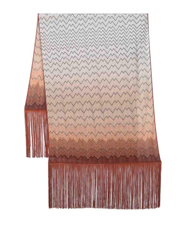 MISSONI: scarves - Fringe triangle scarf