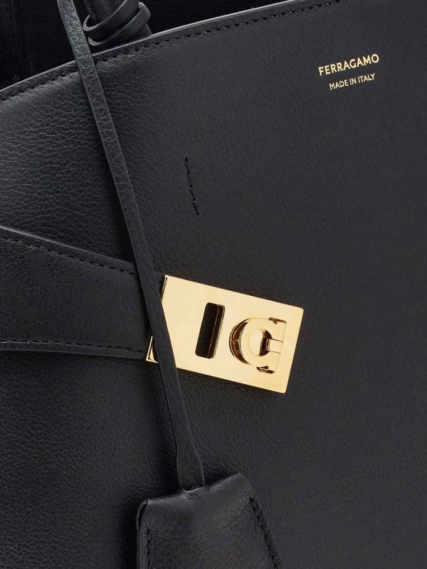 The Best Shops FERRAGAMO: totes bags - Hug medium leather handbag