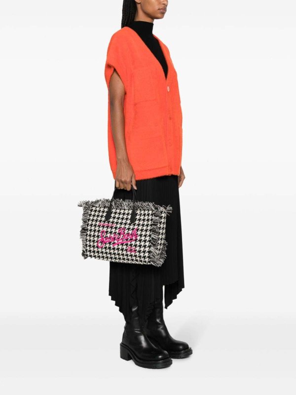 The Best Shops MC2 SAINT BARTH: totes bags - Colette houndstooth print handbag