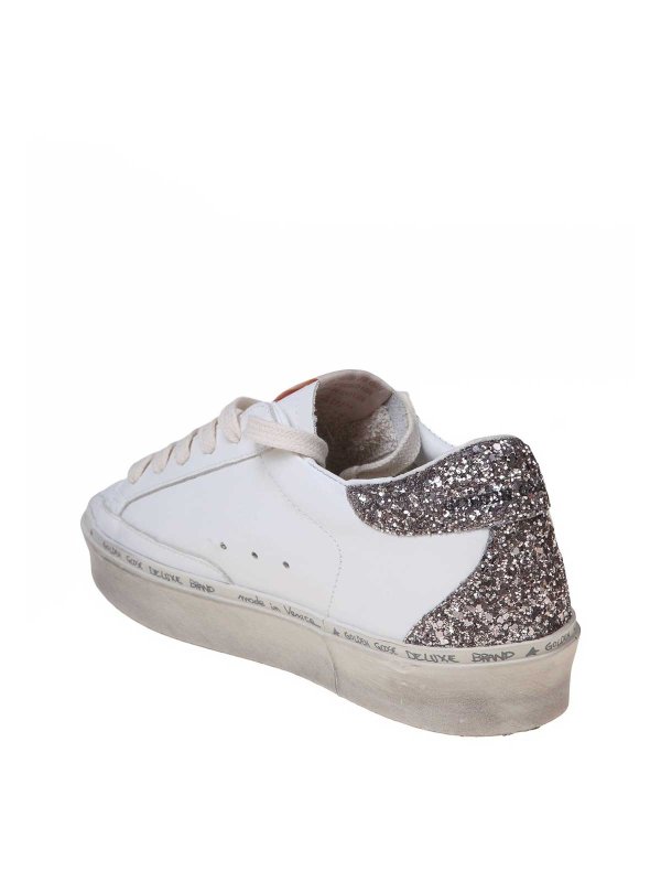 hi star in white and pink leather shop online: GOLDEN GOOSE