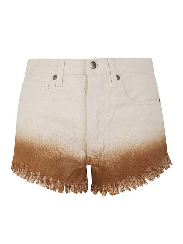 ALANUI: Trousers Shorts - Bright hues denim shorts