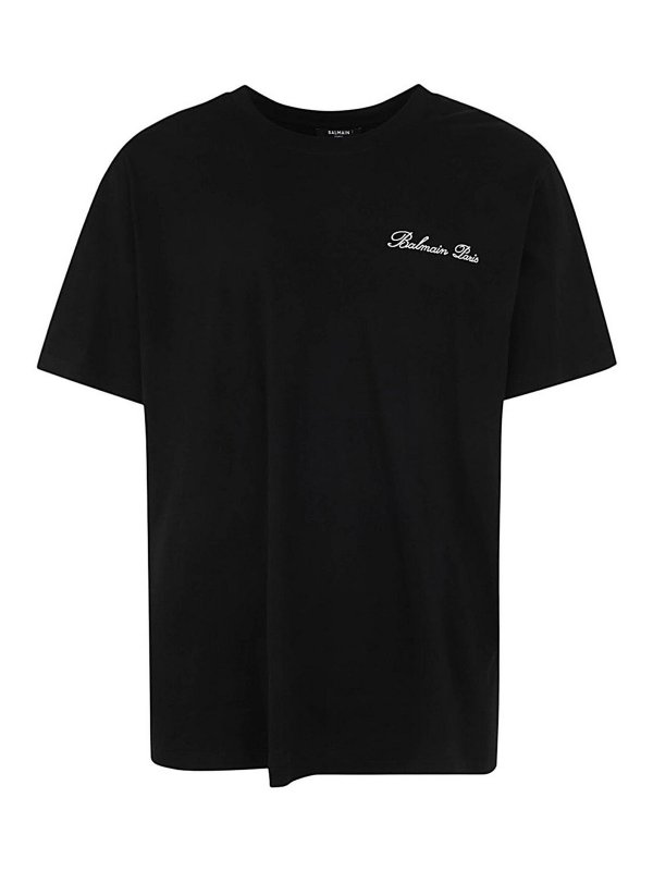 Balmain: T-shirts - T-Shirt - Schwarz