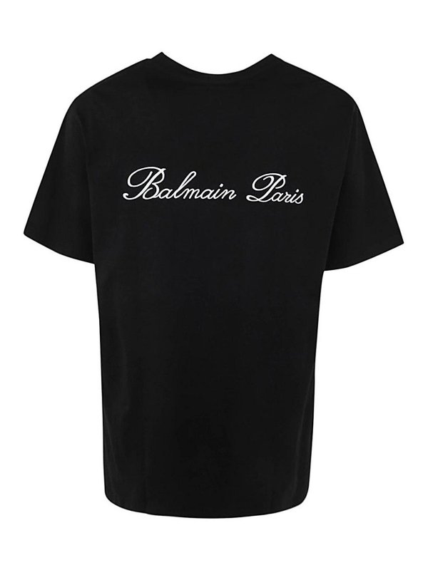Balmain: T-shirts online - T-Shirt - Schwarz