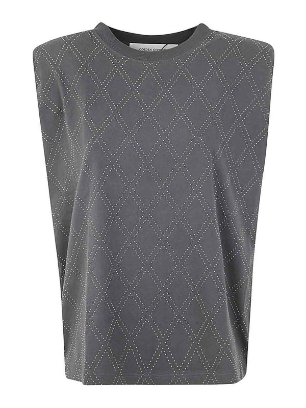 GOLDEN GOOSE: Camisetas - Camiseta - Gris