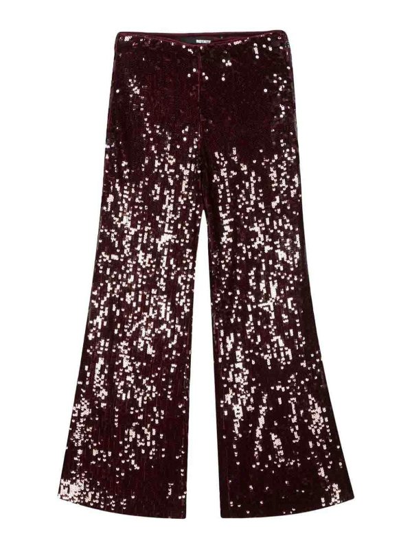 ROTATE Birger Christensen: casual trousers - Sequins low waist pants