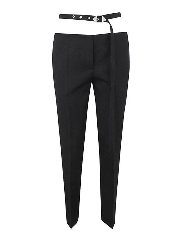 The Attico: casual trousers - Cigarette long trousers