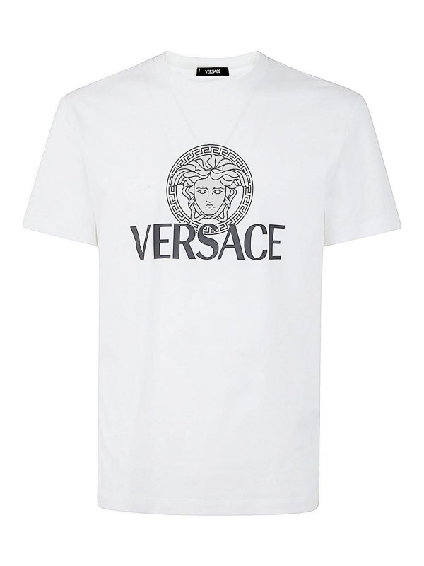 VERSACE: T-shirts - T-Shirt - Weiß