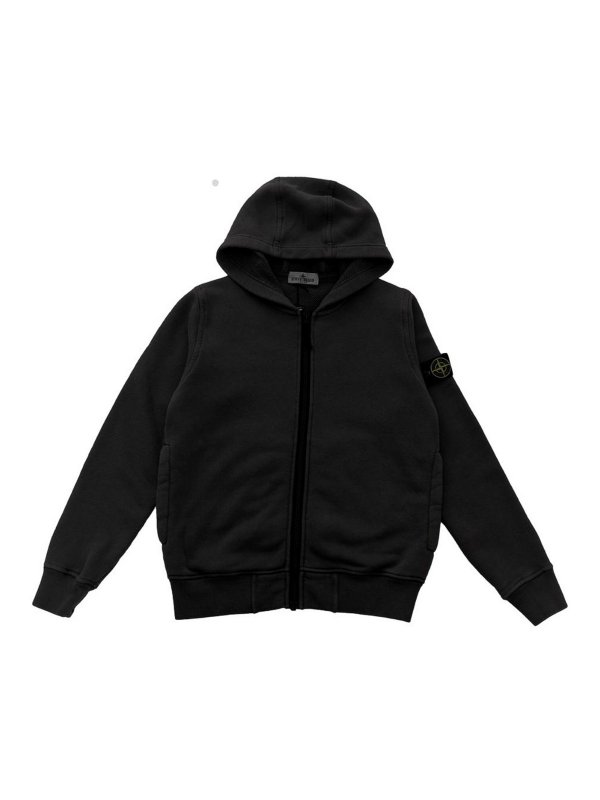 Stone Island Junior: スウェット＆セーター - スウェットシャツ/セーター - 黒