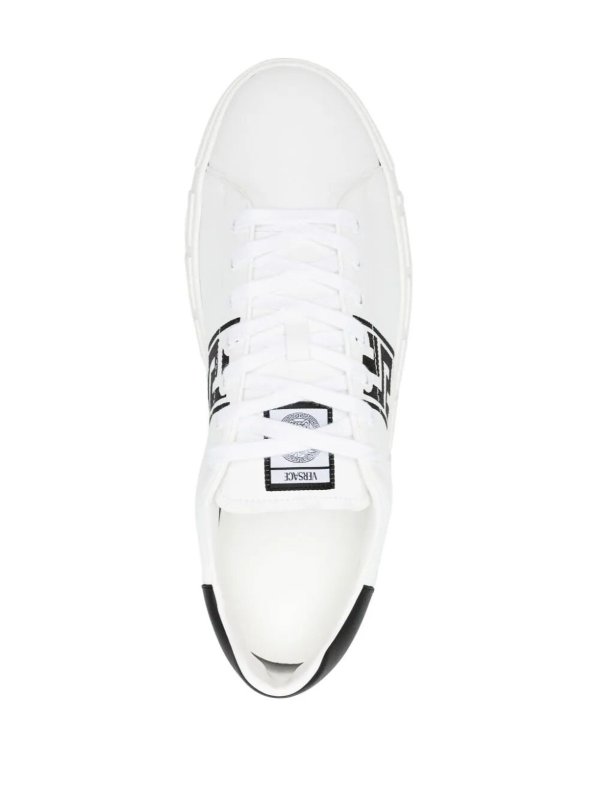 Calfskin sneakers shop online: VERSACE