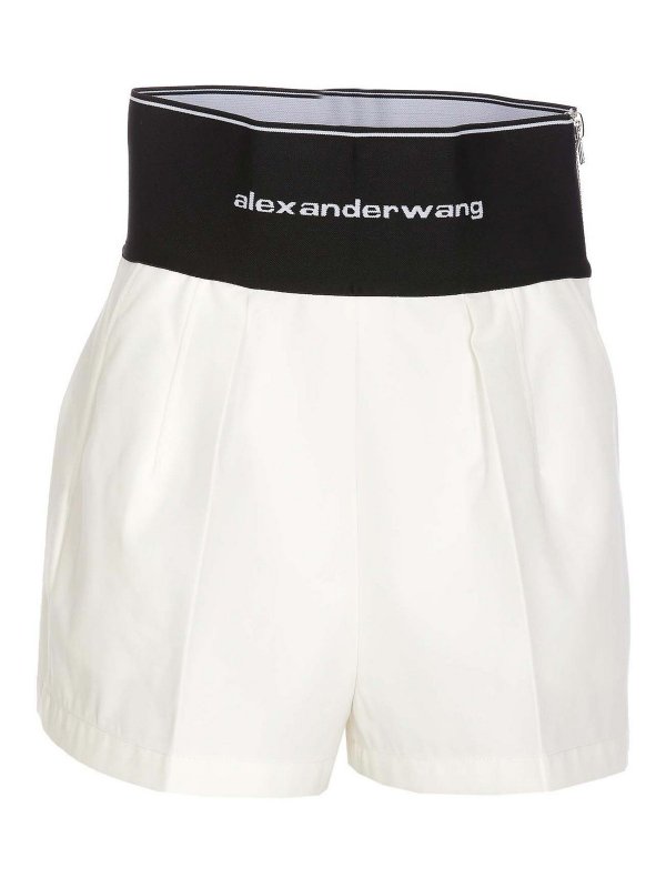ALEXANDER WANG: Trousers Shorts - Safari logo shorts