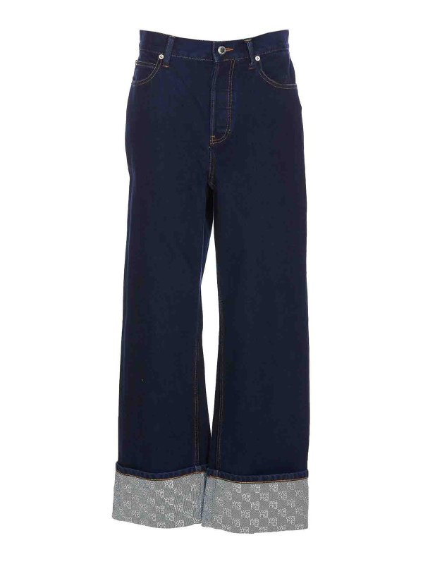 ALEXANDER WANG: jeans bootcut - Jeans con cristalli