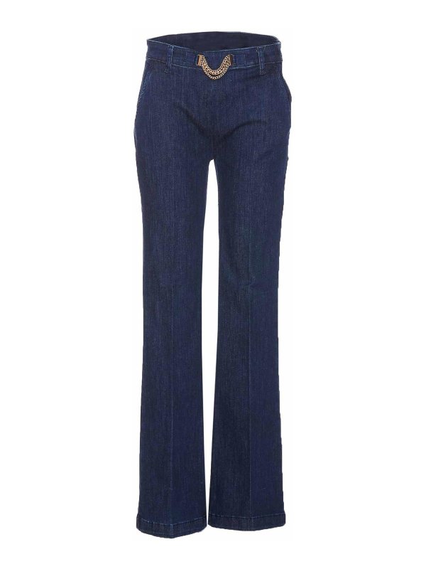 Liu Jo: ブーツカットジーンズ - ブーツカットジーンズ - ブルー