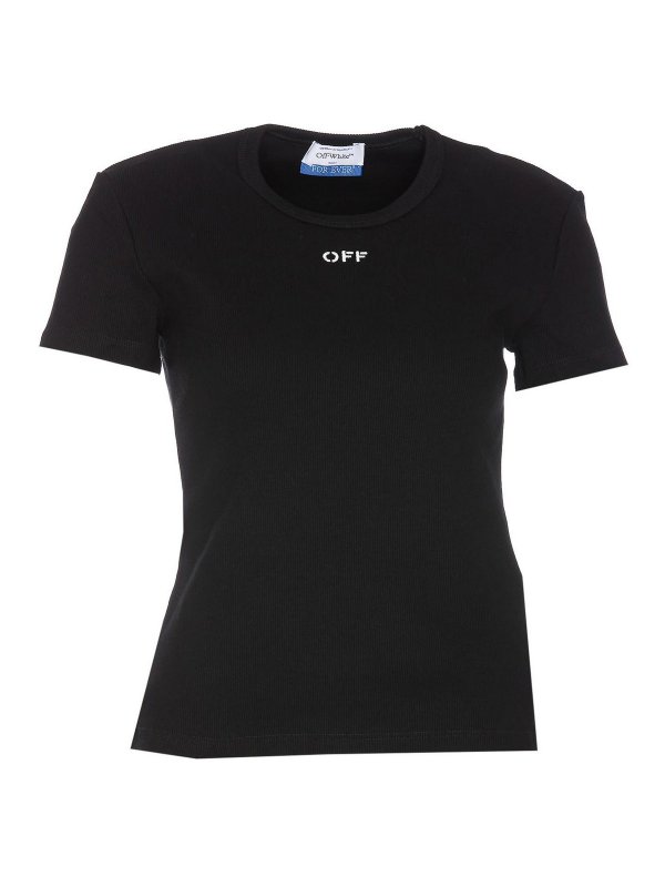 OFF-WHITE: t-shirts - Off stamp logo t-shirt