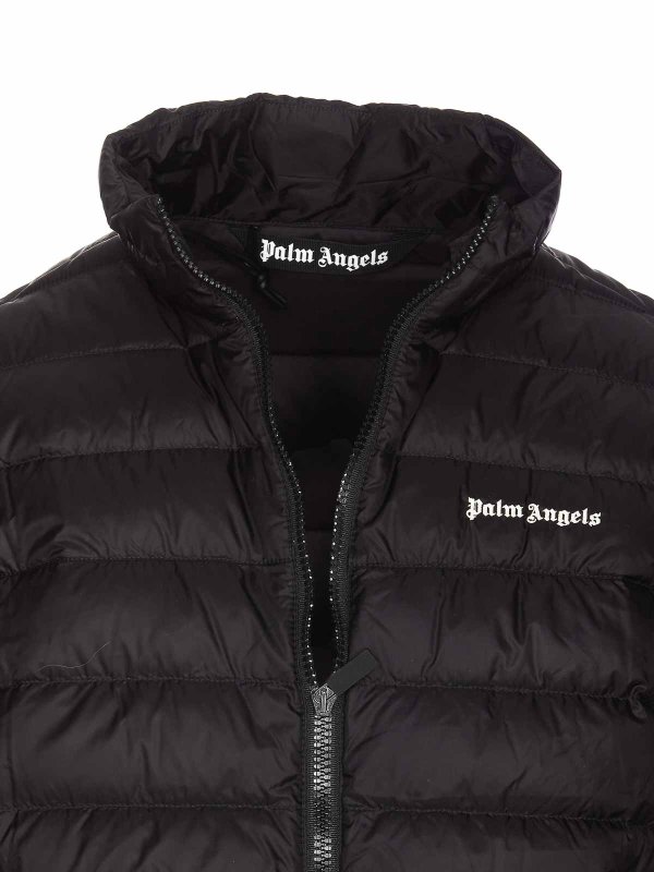 Classic logo down jacket shop online: Palm Angels