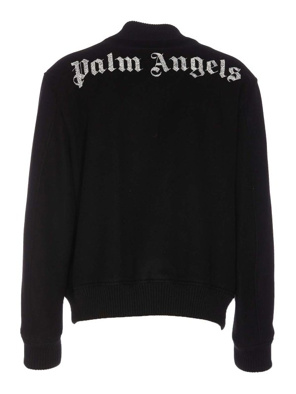 Palm Angels: bombers online - Monogram varsity bomber
