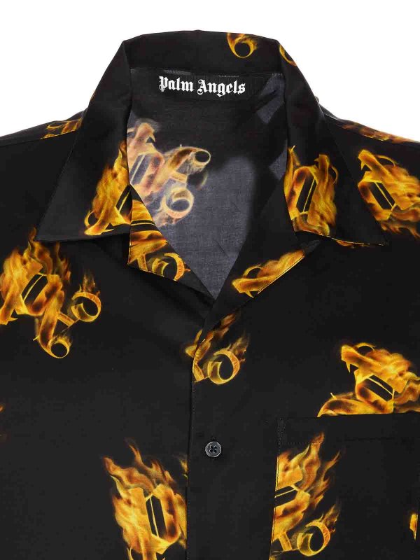 シャツ - 黒 shop online: Palm Angels