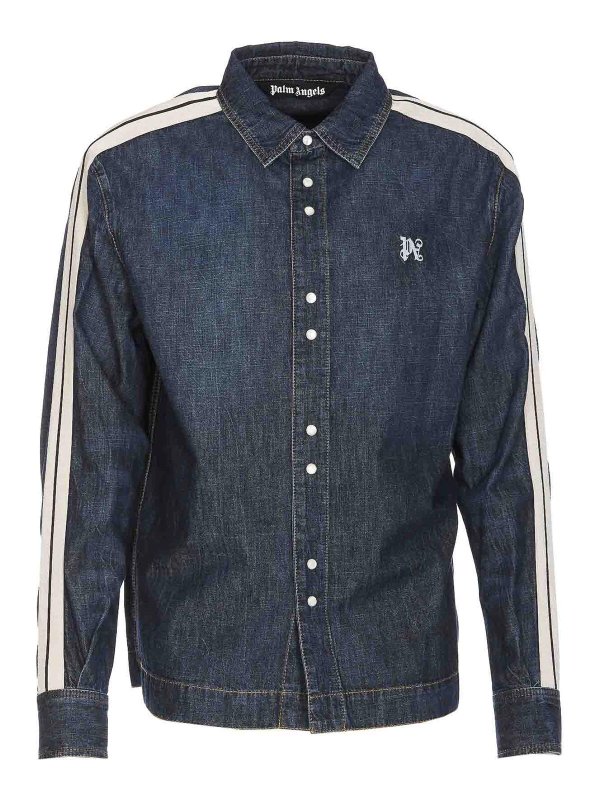 Palm Angels: Casualjacken - Casualjacke - Blau
