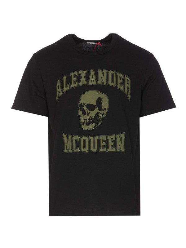 ALEXANDER MCQUEEN: T-shirts - T-Shirt - Schwarz