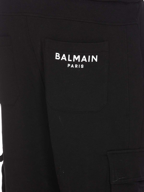 The Best Shops Balmain: tracksuit bottoms - Logo cargo pants