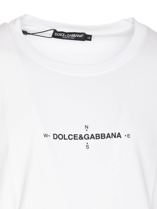 Marina print t-shirt shop online: DOLCE & GABBANA