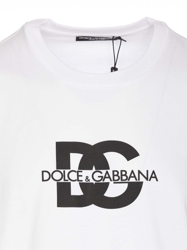 Dg logo print t-shirt shop online: DOLCE & GABBANA